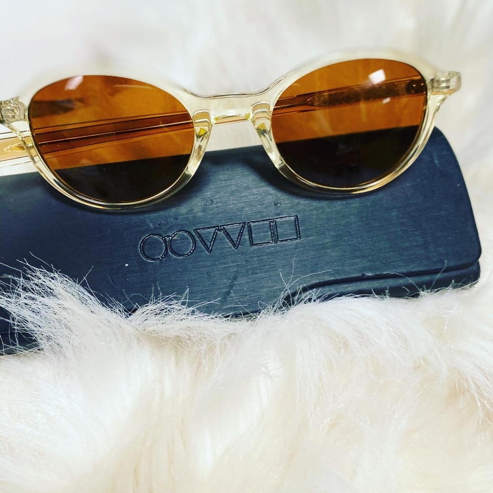 DESIGNER OLIVER PEOPLES ROWAN STYLE SUNGLASSES